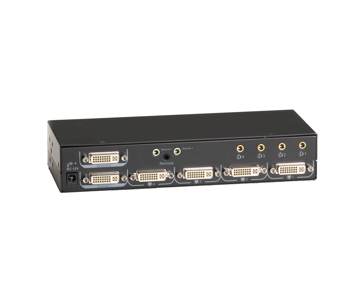 DVI Matrix Switch with Audio - 2x4